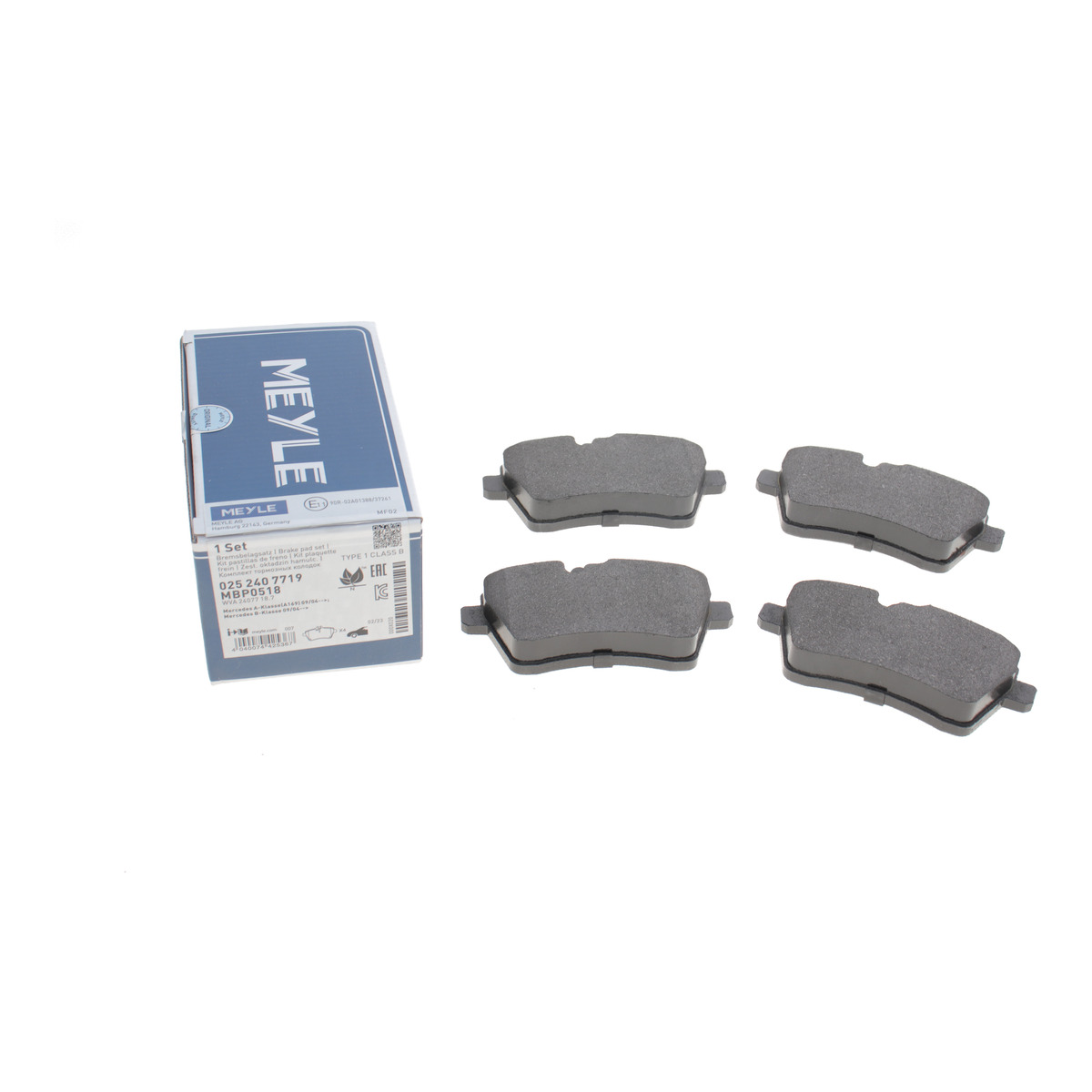 Колодки тормозные (передние) MB A-class (W169) 04-12