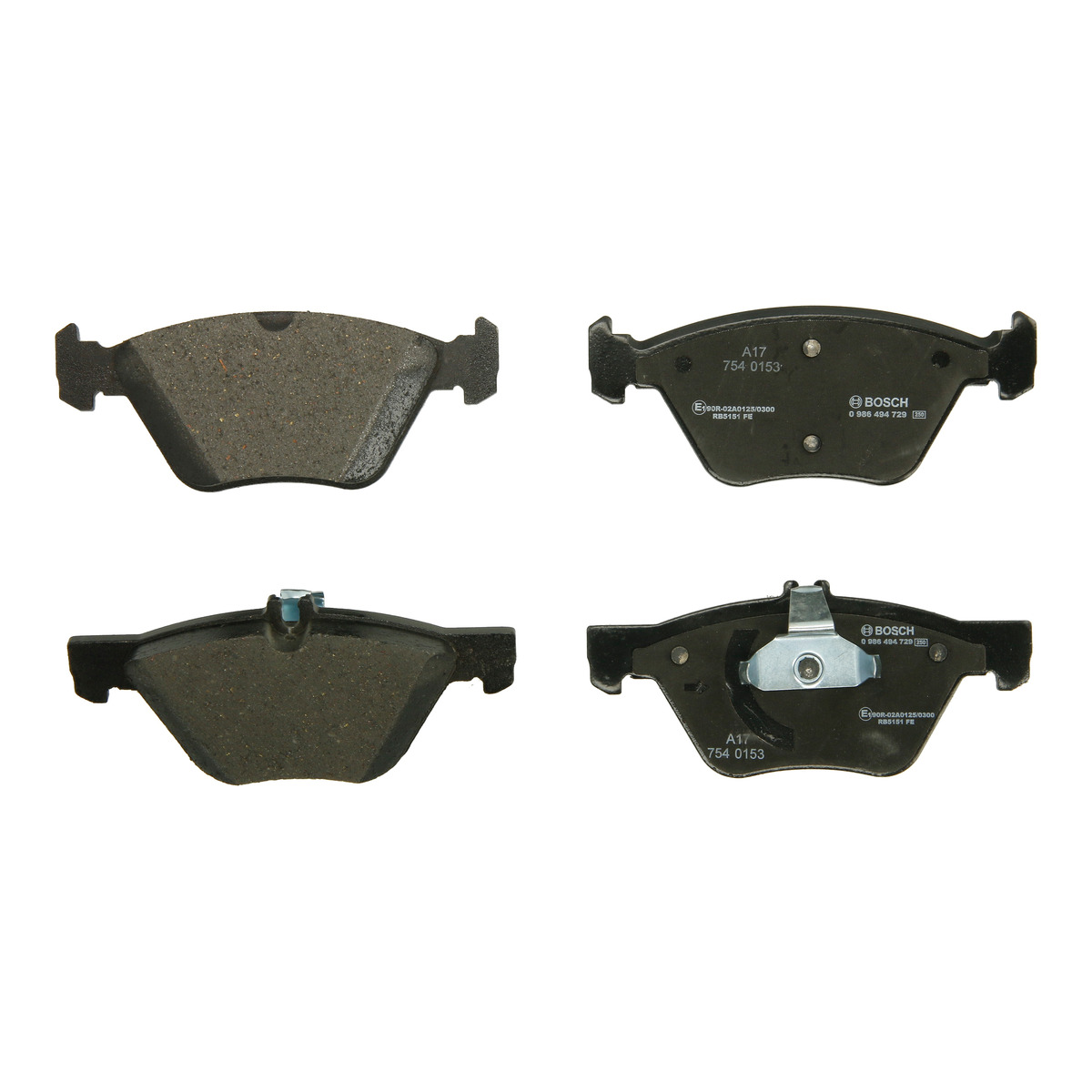 Колодки гальмівні (передні) MB E-class (W211) 03-09 Bosch