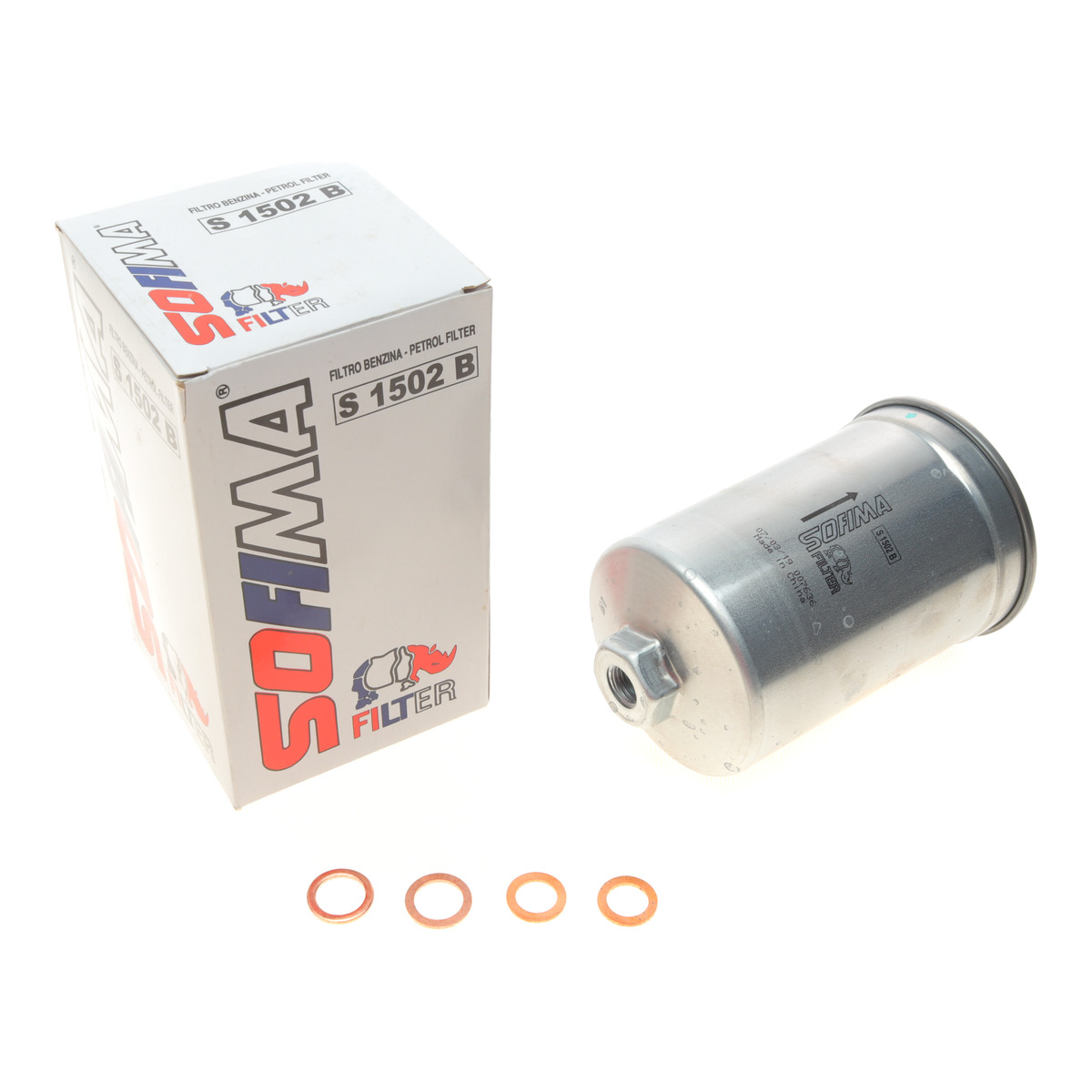 Фільтр паливний Audi 80/100/200/A6 1.8-4.2 i 79-97(h=155mm) Sofima