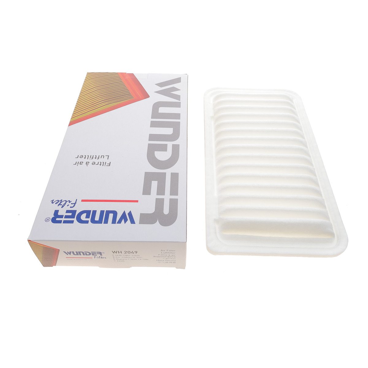 Фільтр повітряний Toyota Corolla 01-09 Wunder Filter