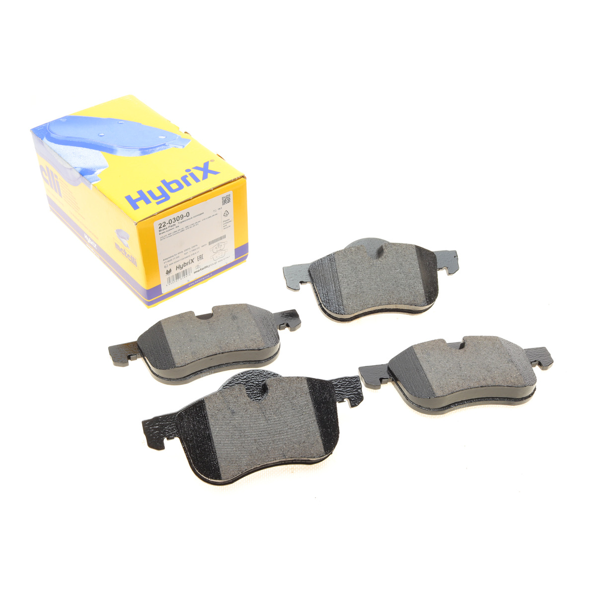 Колодки гальмівні (передні) Volvo S60 00-10/S70 97-00/S80 98-06/V70 95-06/XC70 Cross Country 00-07 Metelli