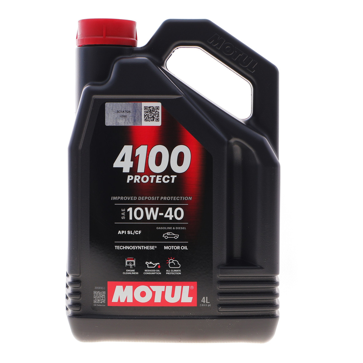 Олива 10W40 4100 PROTECT (4L) (API PERFORMANCE SL/CF) (113000) Motul