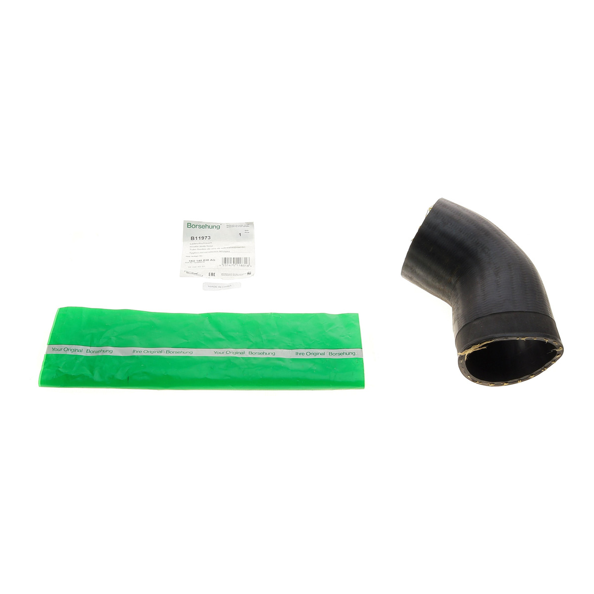 Патрубок інтеркулера (L) Audi A3/Skoda Octavia/VW Golf V/Passat 1.8/2.0 TSI 05-12 Borsehung