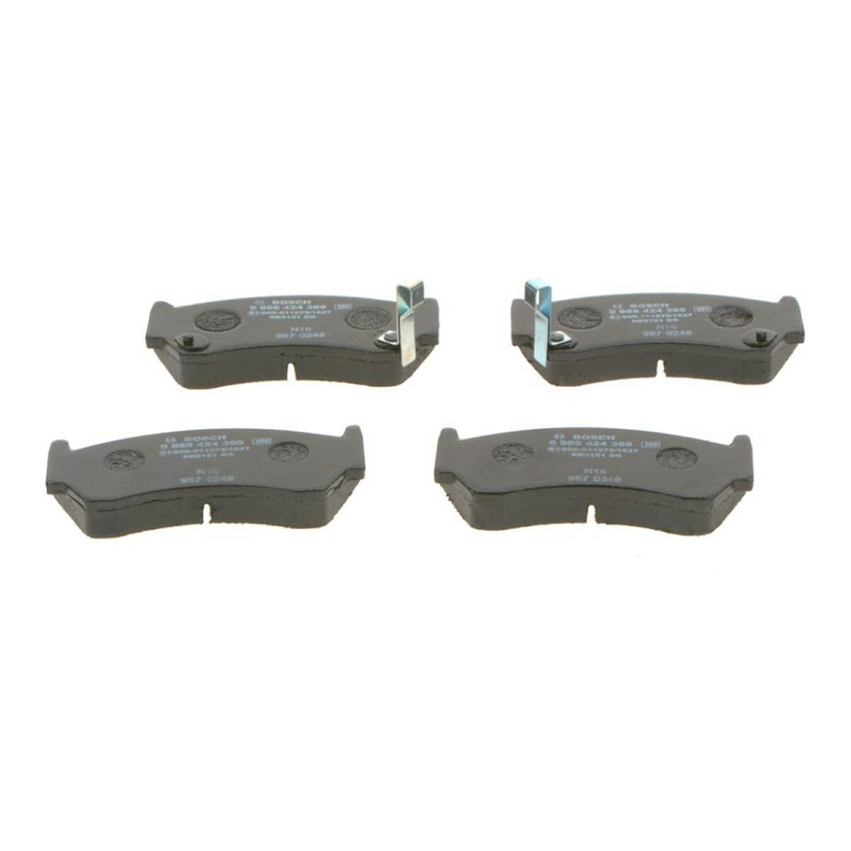 Комплект гальмівних колодок передн , NISSAN ALMERA I 1.4-2.0D 07.95-07.00