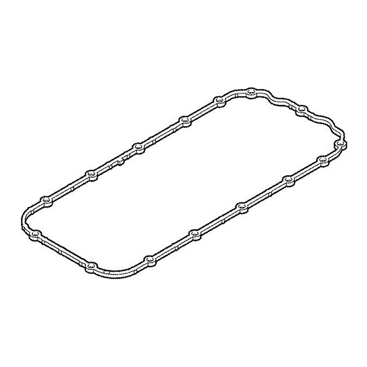 Прокладка піддону Opel Astra F/G/ Corsa B/ Vectra B 1.6 93-05 ELRING фото 4