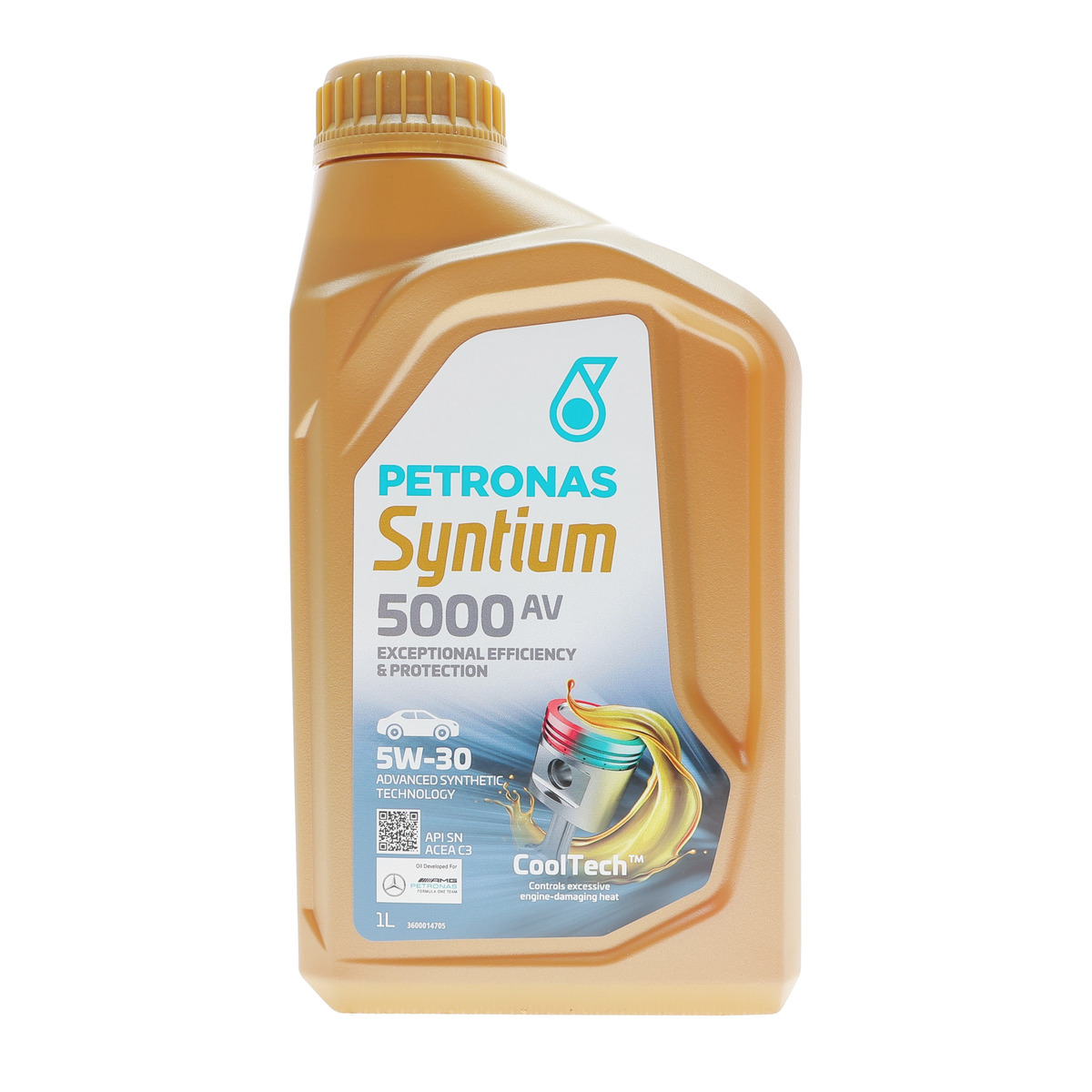 Олива 5W30 SYNTIUM 5000 AV (1L) (LL-04/VW 504 00/507 00/MB 229.51/Porsche C30) (з-на на 71234E18EU) PETRONAS