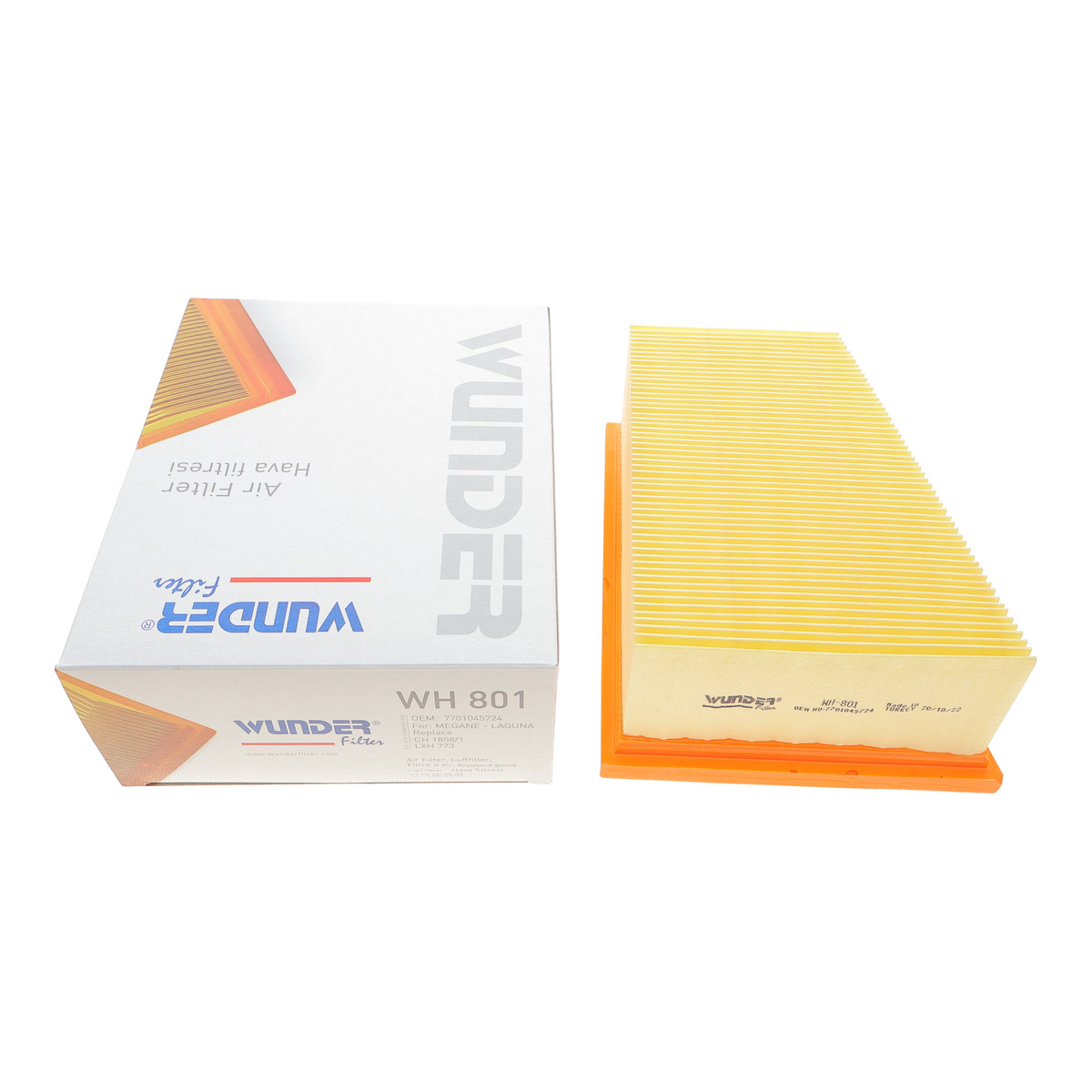 Фільтр повітряний Renault Megane 1.4i/Trafic 2.0i Wunder Filter