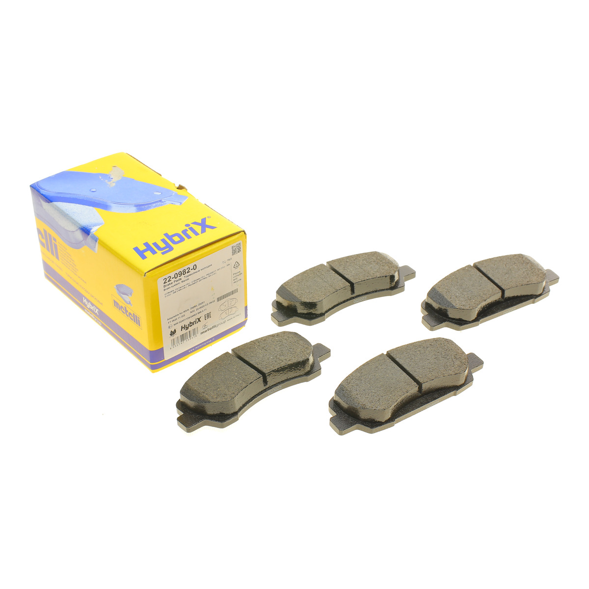 Колодки гальмівні (передні) Citroen C4 Cactus 14-/Peugeot 301 12-/308 II 13- Metelli