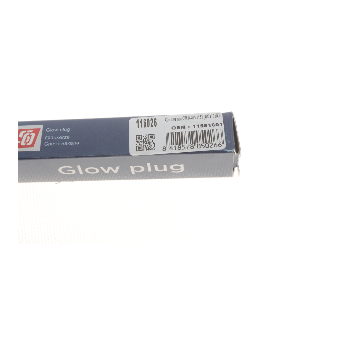 Свічка розжарювання MB OM604-606 (11.5V) (M12x1.25/4.5s) Solgy