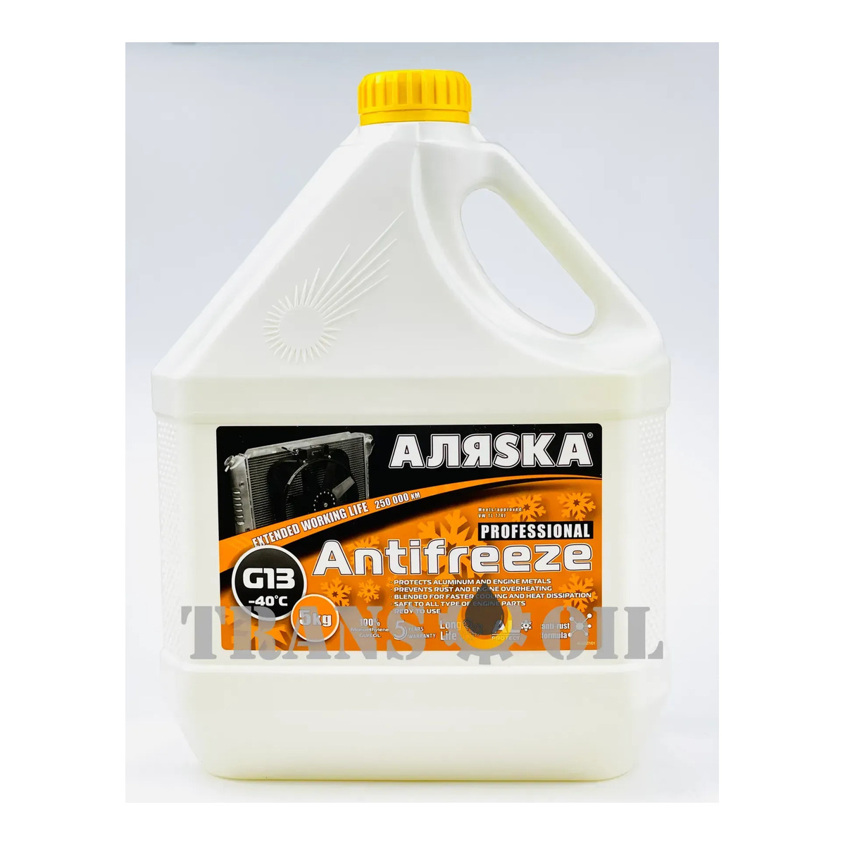 АЛЯSКА G13 Антифриз жовтий -40 5кг