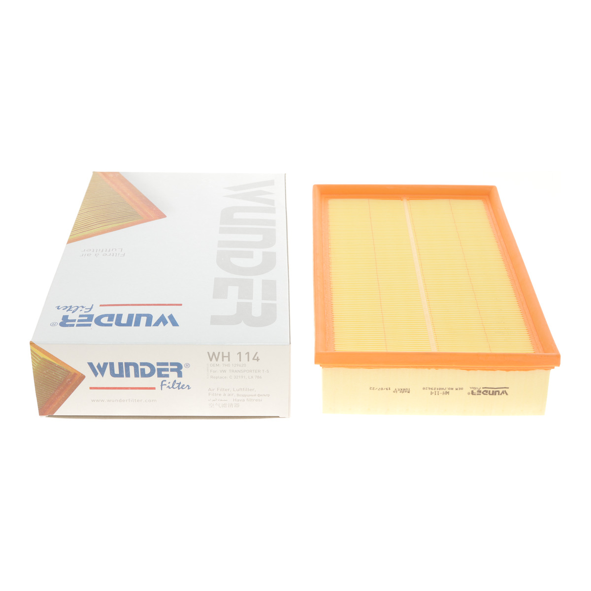 Фільтр повітряний VW T5 03- Wunder Filter