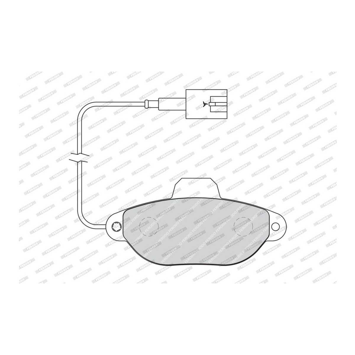 Комплект гальмівних колодок передн , FIAT 500, PANDA, PUNTO, SEICENTO / 600, FORD KA 0.9-1.2LPG 11.97-