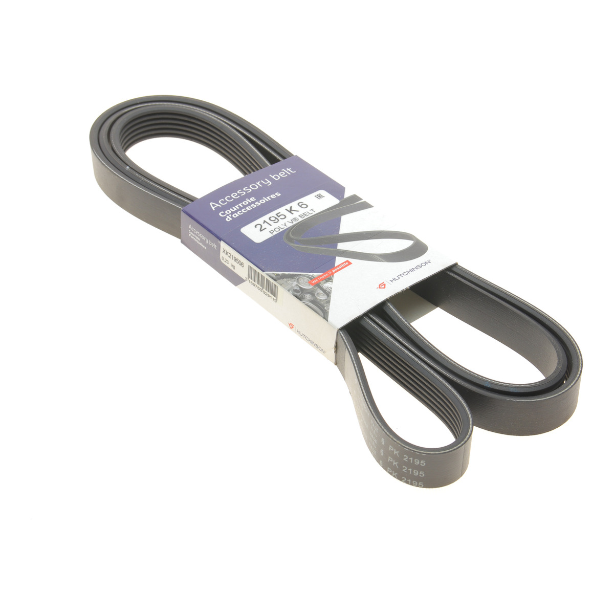 Ремінь генератора MB Sprinter CDI (-AC) (6PK2195) Hutchinson