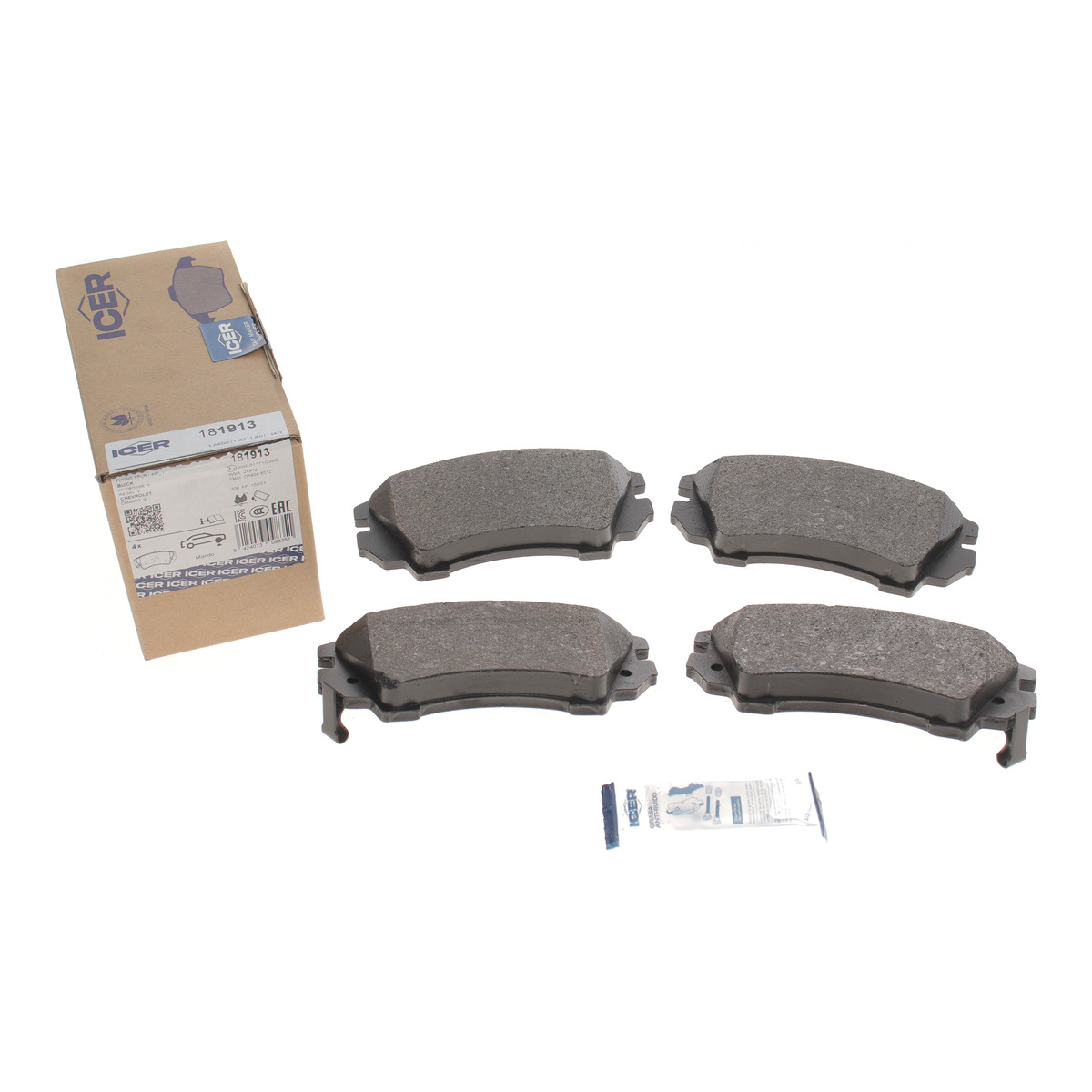 Колодки гальмівні (передні) Nissan Rogue 10-13/Opel Astra J 09-/Insignia 08-17/Zafira C 11- Icer