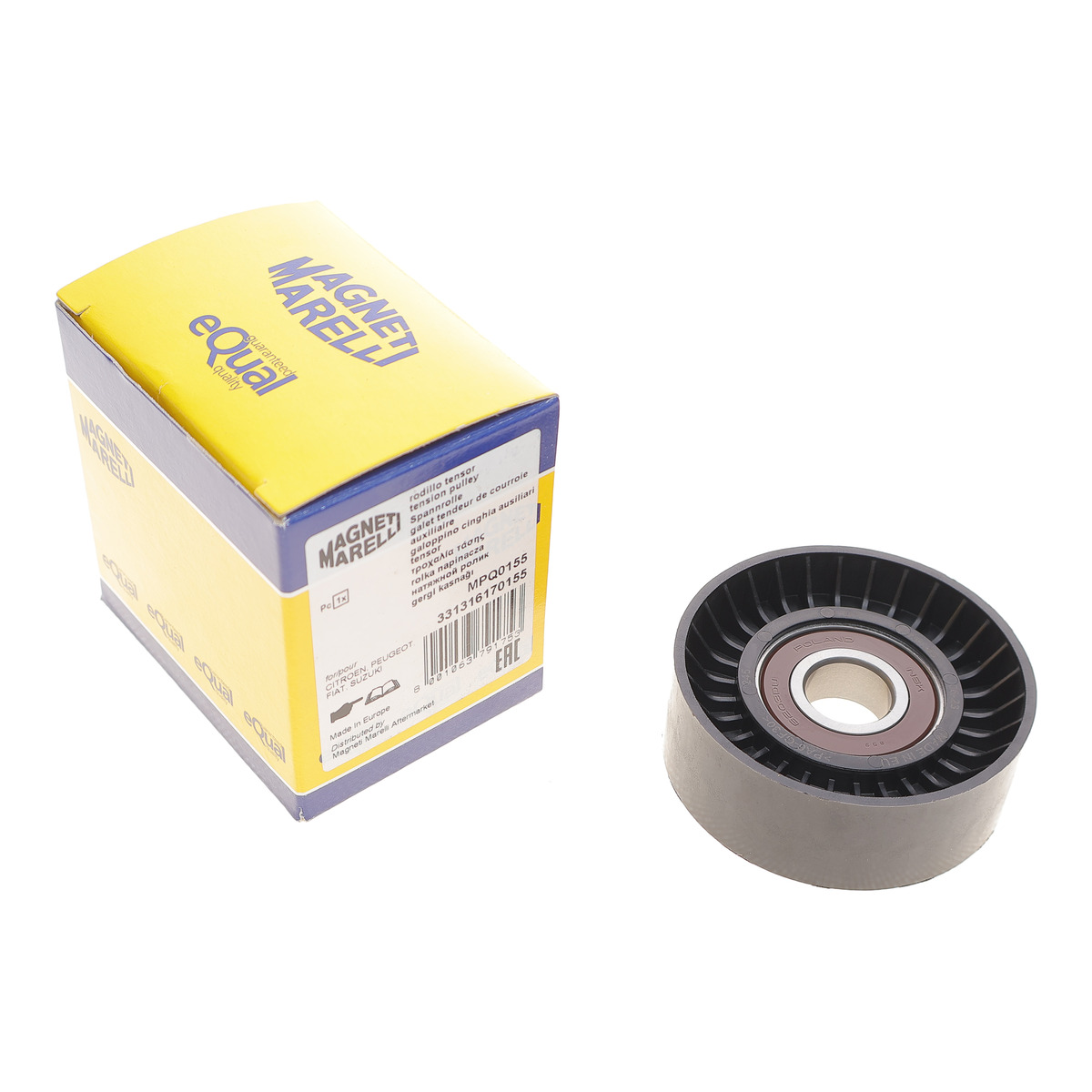 Ролик генератора Fiat Scudo/Peugeot Boxer/Partner 2.0/2.2HDI 99- (натяжний) (70x25x17) (MPQ0155) Magneti Marelli