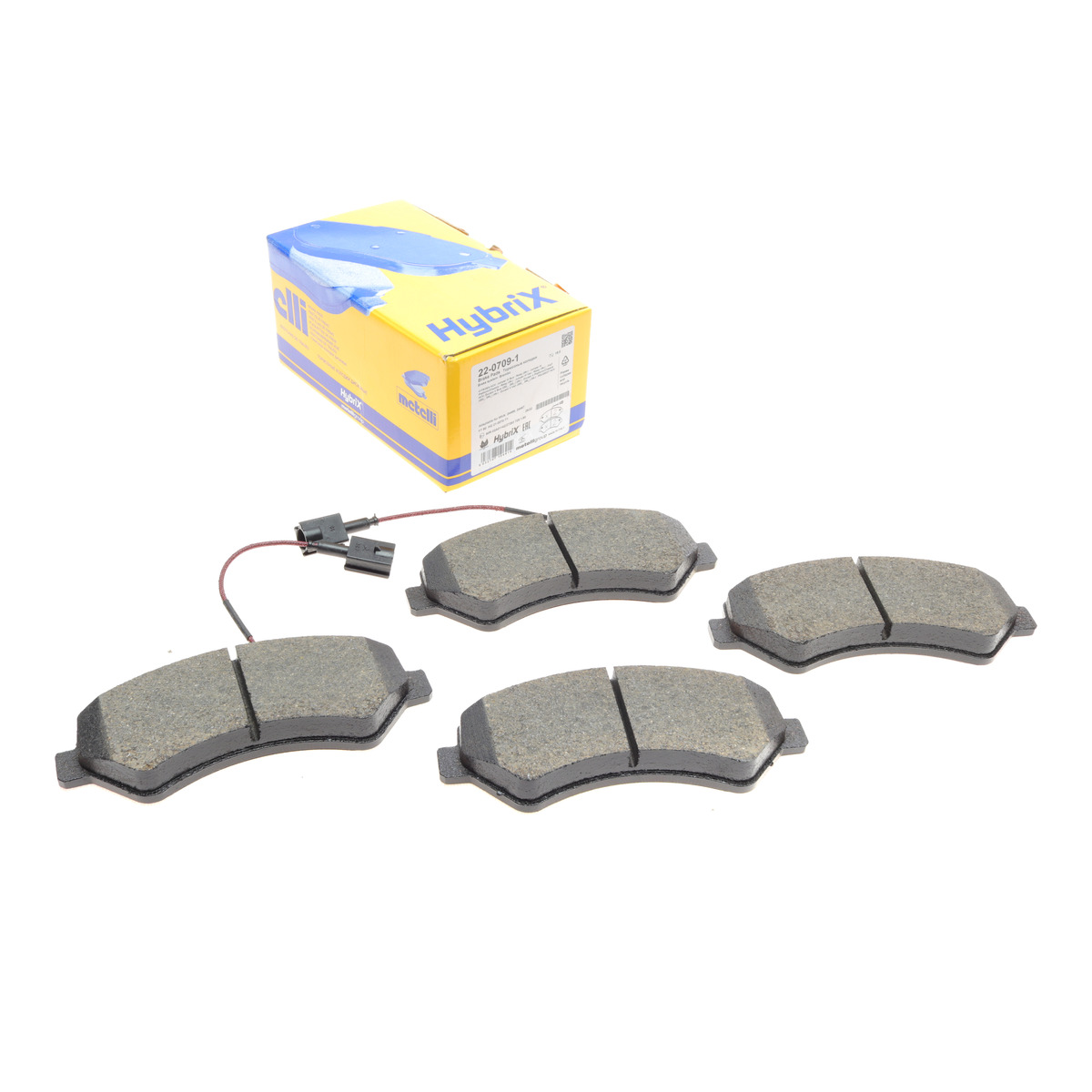 Колодки гальмівні (передні) Citroen Jumper/Fiat Ducato/Peugeot Boxer 06- R16 (з датчиком) Metelli