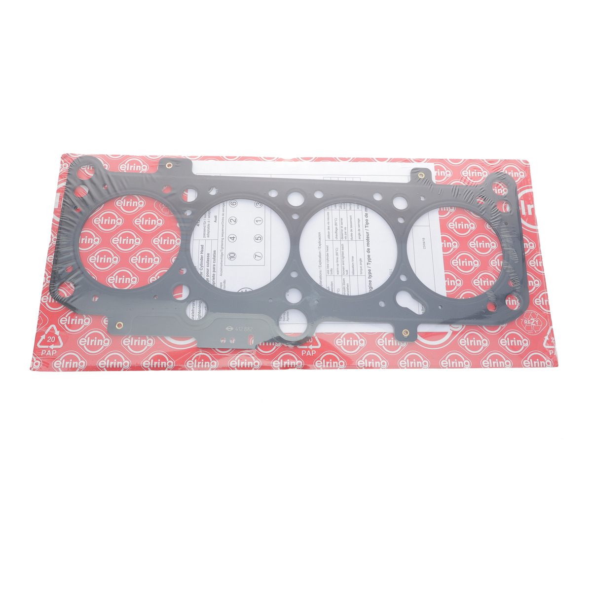 Прокладка ГБЦ VW Caddy II/Golf III/IV 1.9TDI/SDI 95-04 (2 метки) (1.53mm) ELRING