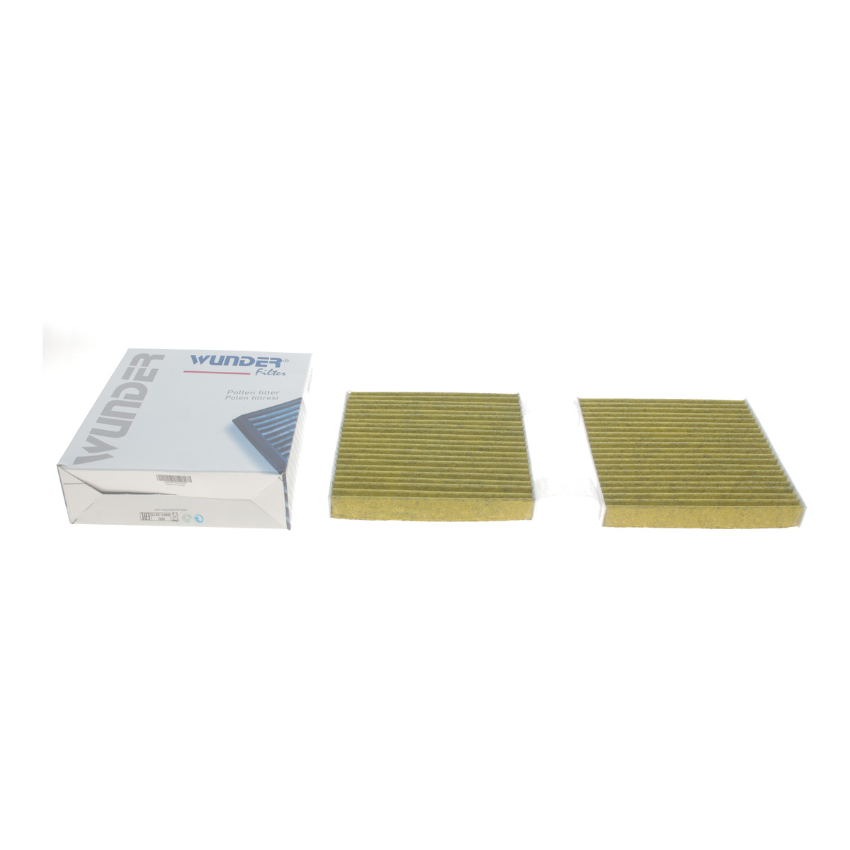 Фільтр салону BMW X3 (F25)/X4 (F26) 2.0/3.0D 10- (вугільний) (к-кт 2 шт.) Wunder Filter