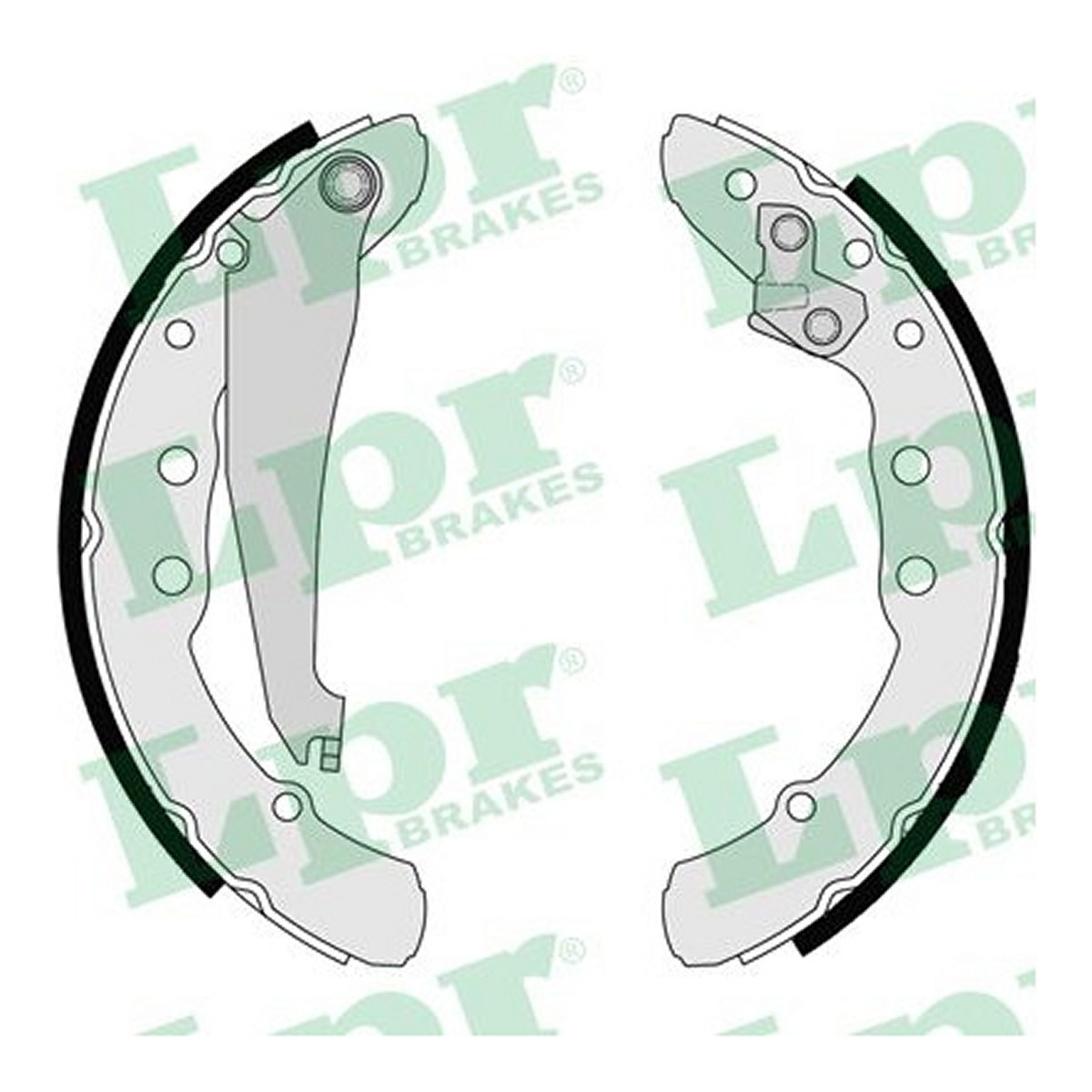 Гальмівна колодка AUDI 80 B3, 80 B4, 90 B3, A6 C4, SEAT INCA, VW CADDY, CADDY II, GOLF II, GOLF III, GOLF IV, PASSAT B3/B4, PASSAT B5, SAVEIRO G1 1.4-2.9 08.86-06.09