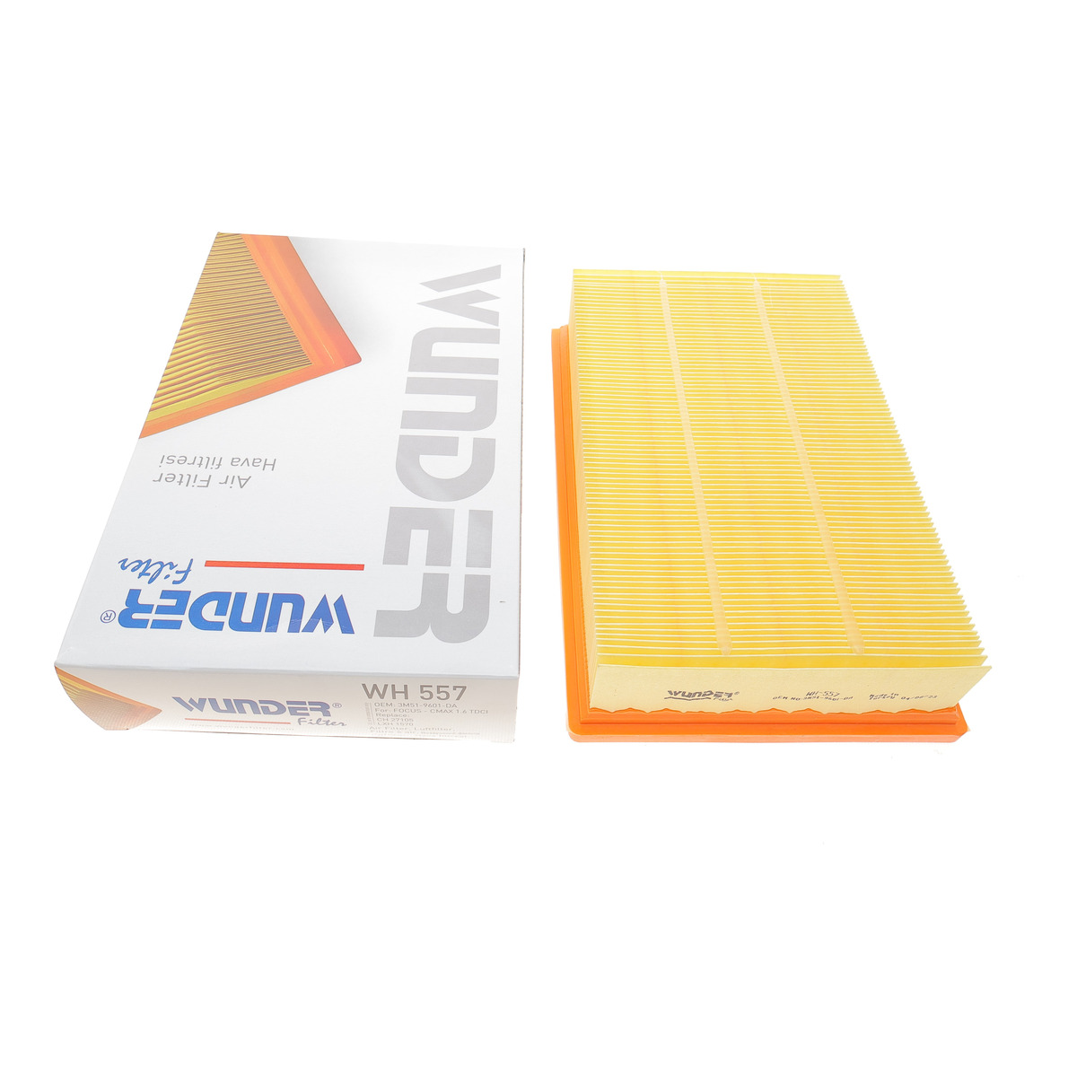 Фільтр повітряний Ford Focus 1.6 TDCi 04-12 Wunder Filter