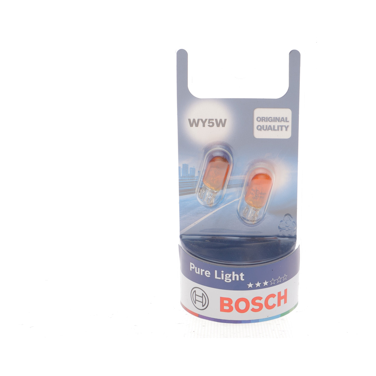 Автолампа WY5W 12V 5W W2.1x9.5d Pure Light (без цоколя, желтая) (BL/к-кт 2шт.)