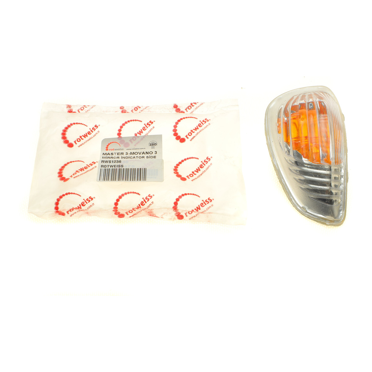 Повторювач повороту на дзеркало Renault Master 10- (R) (261603141R) Rotweiss