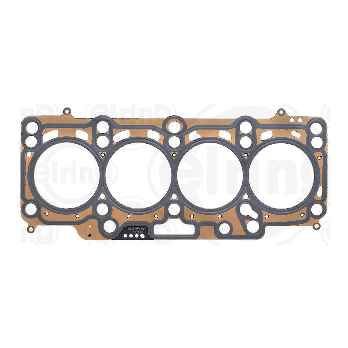 Прокладка ГБЦ VW Caddy 1.6TDI 10- (3 метки) (1.71mm) ELRING