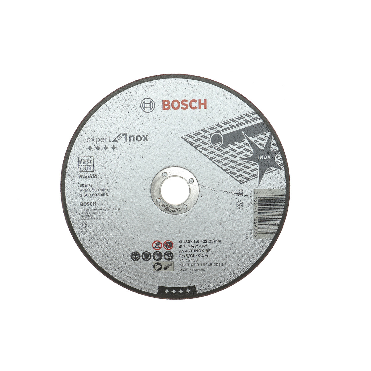 Круг відрізний 180x1.6x22,23 мм Expert for Inox Bosch