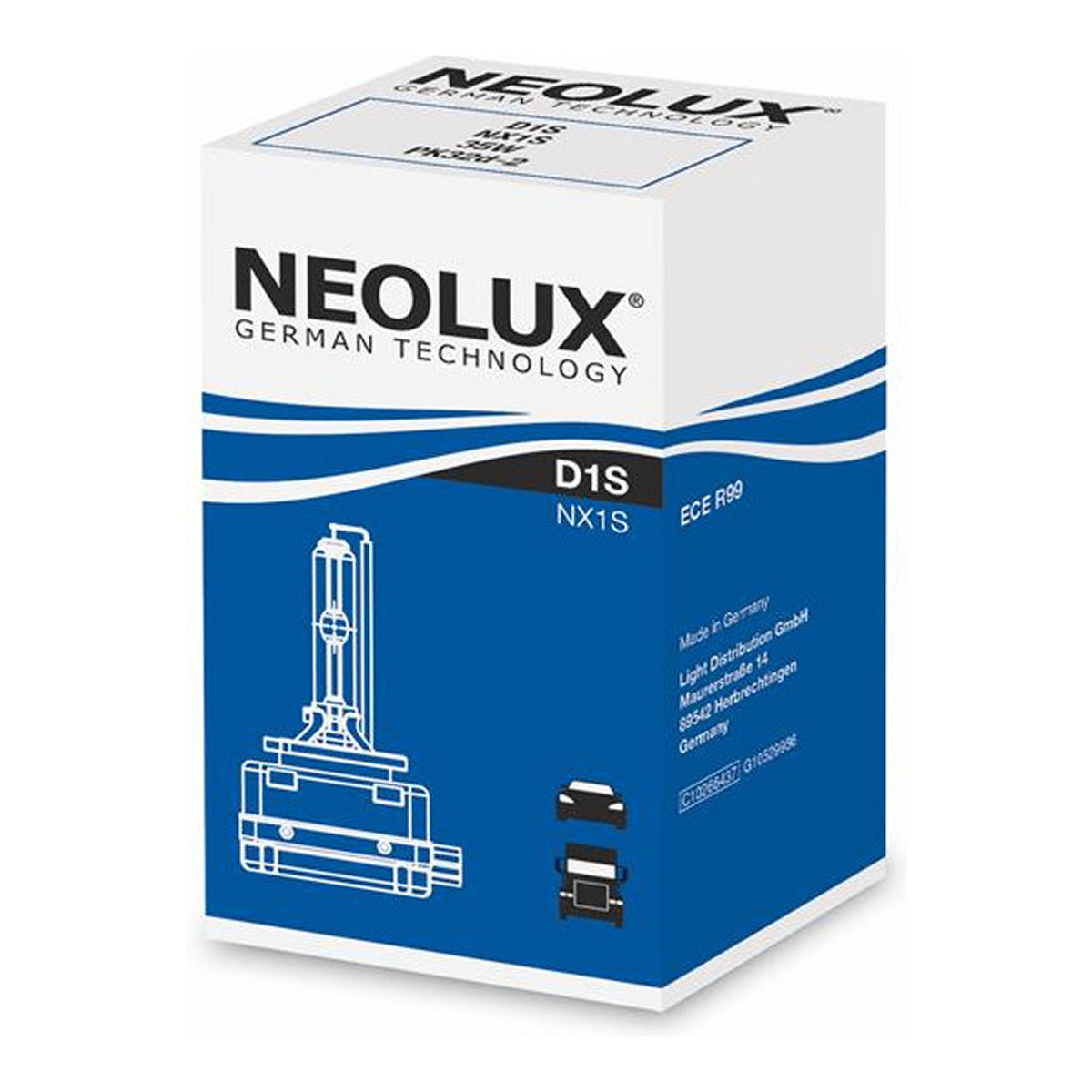 Автолампа ксенонова D1S 85V 35W 4250K PK32D-2 NEOLUX (NX1S) Neolux фото 3