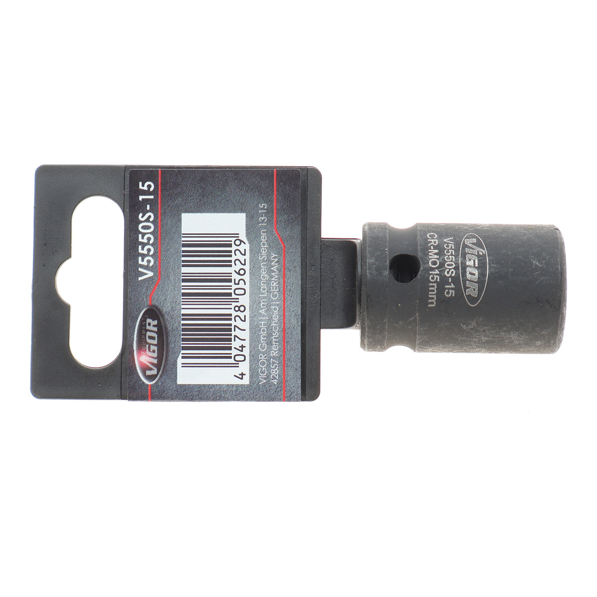 Головка торцева ударна 1/2" 15 мм Vigor фото 2