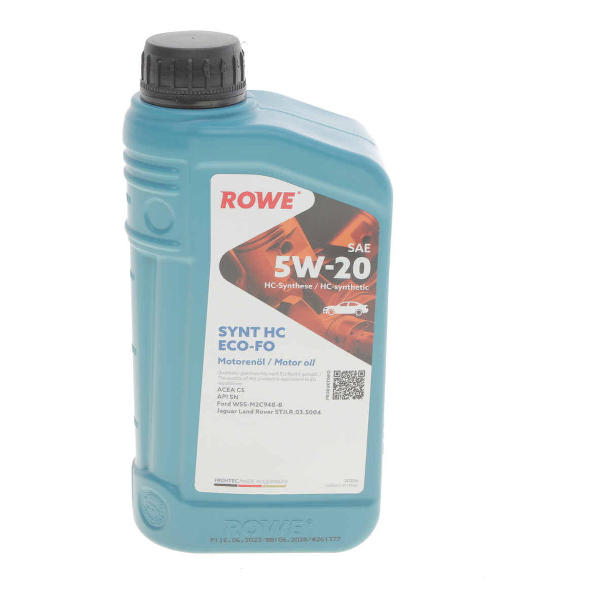 Олива 5W20 HIGHTEC SYNT HC ECO-FO (1L) (WSS-M2C948-B/STJLR.03.5004) (ACEA C5) (API SN) ROWE