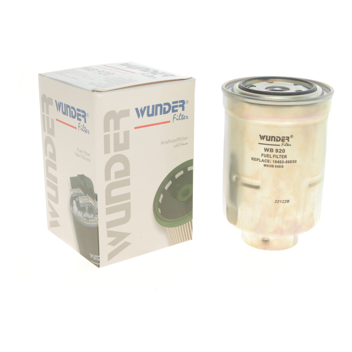 Фільтр паливний Nissan 1.7-3.2D Wunder Filter