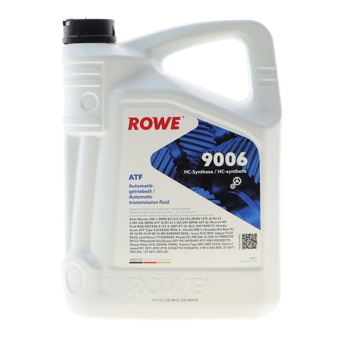 Олива HIGHTEC ATF 9006 (5L) MB 236.12/MB 236.14 (коричневий) ROWE