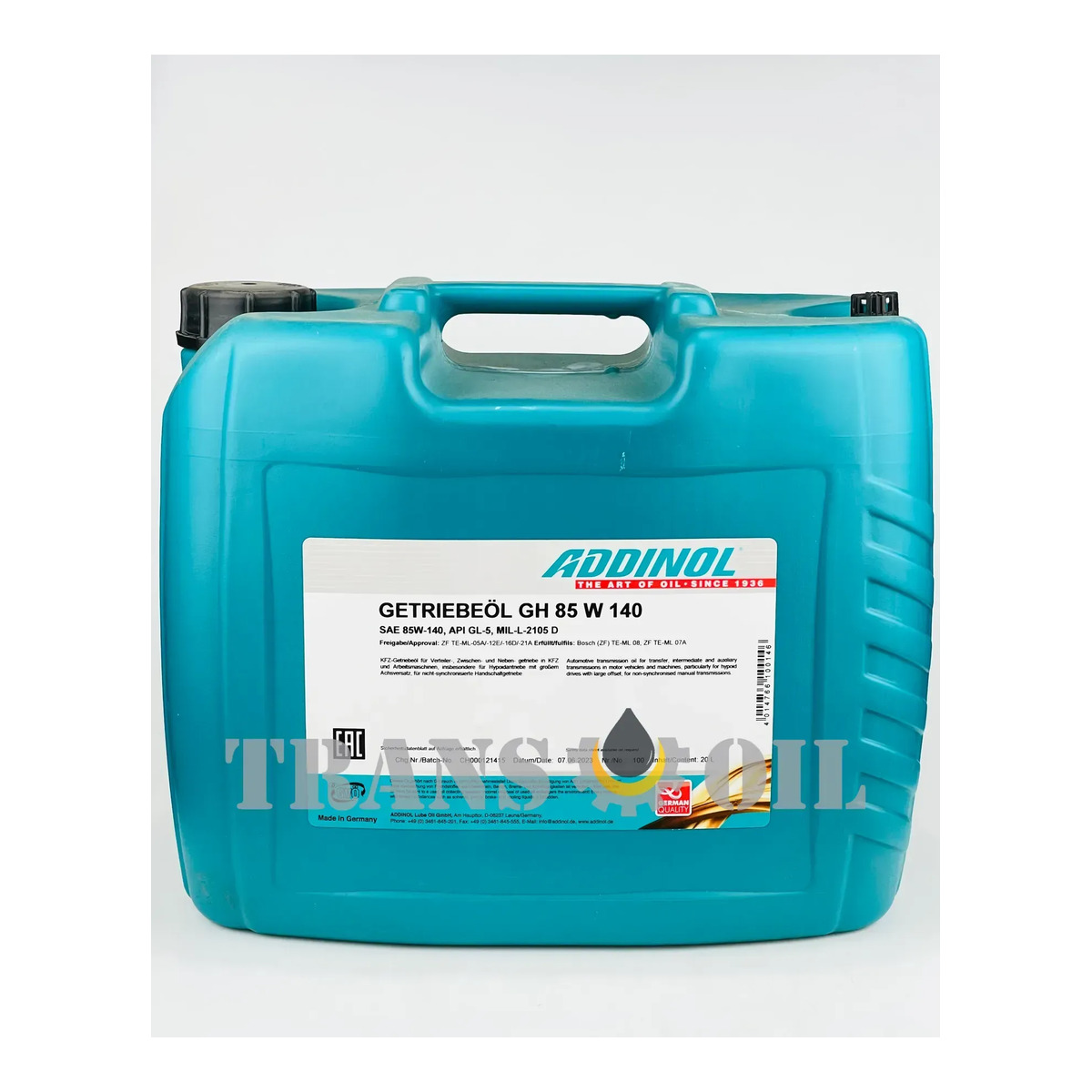 Олива трансмісійна Addinol Getriebeol 85W-140 GH 20л