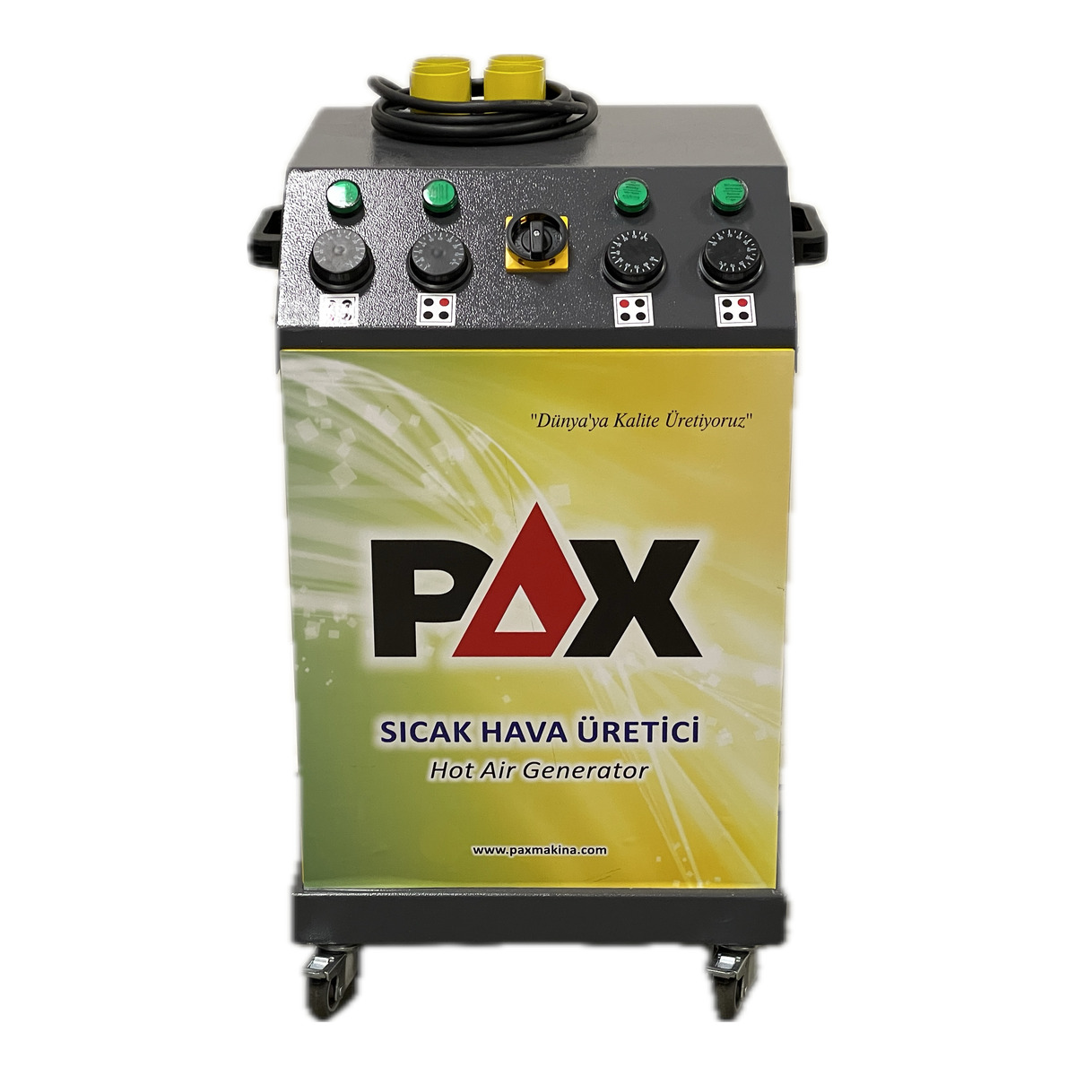 Генератор гарячого повітря ECO (4x1500 W) температура 0-90°C/ 220 V (42х42 х62 Cm) PAX