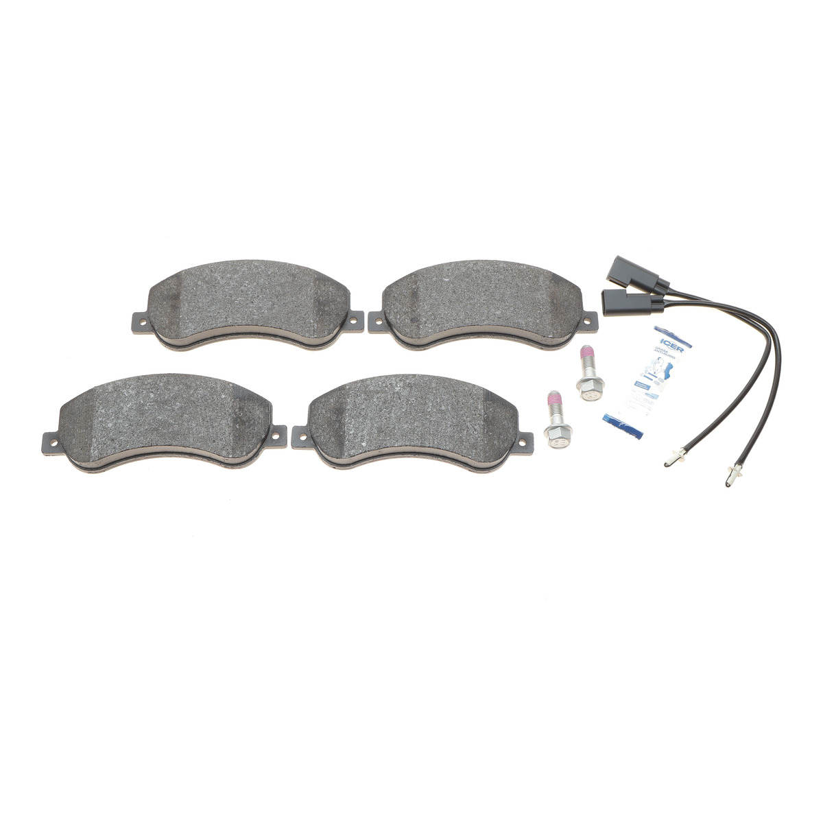 Колодки гальмівні (передні) Ford Transit 06-14/Transit Connect 06-13 (RWD) (+датчики) Icer