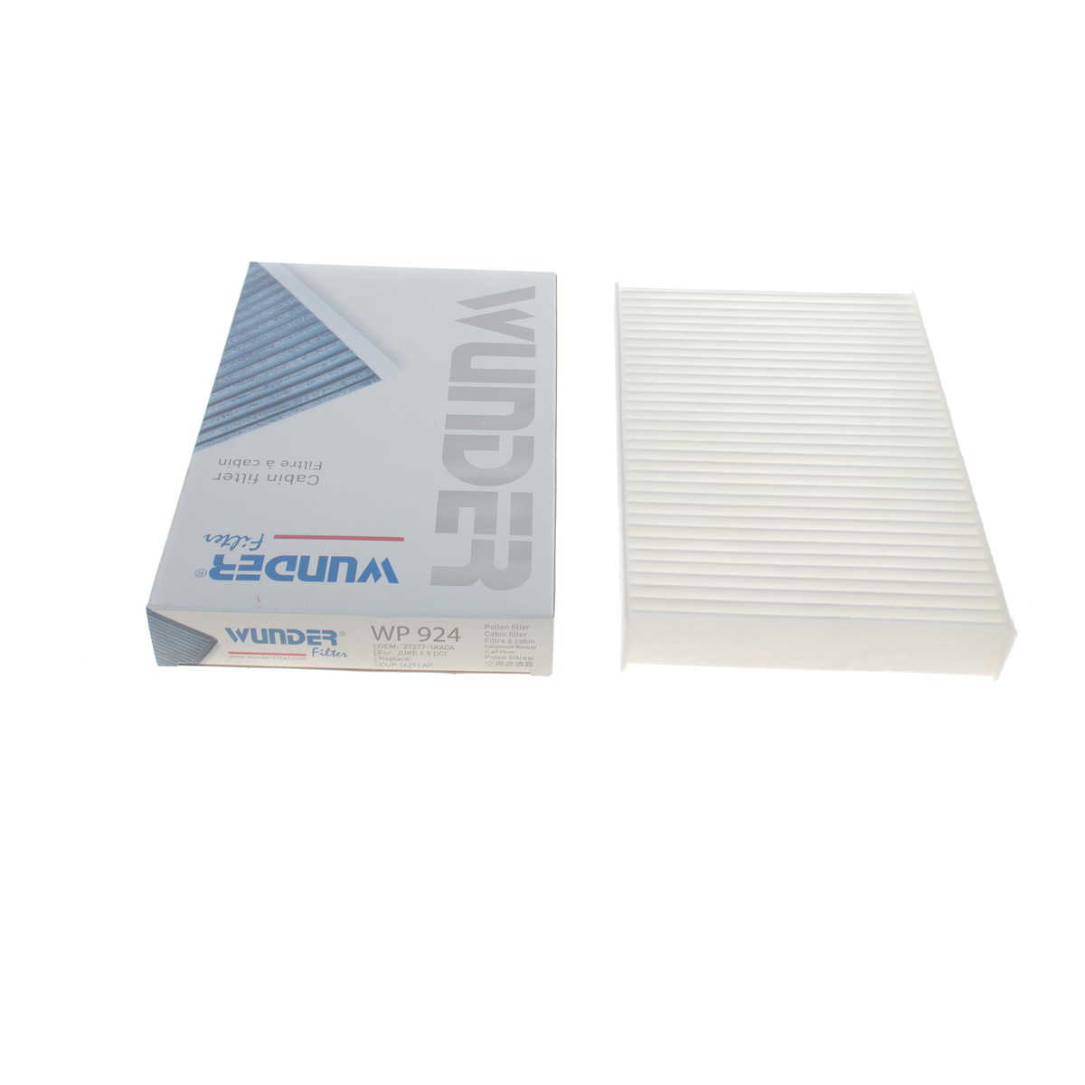 Фільтр салону Nissan Juke/Renault Fluence 10- Wunder Filter