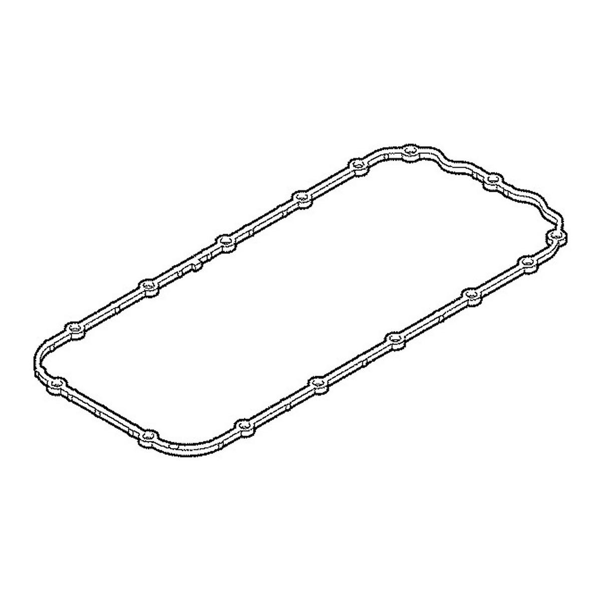 Прокладка піддону Opel Astra F/G/ Corsa B/ Vectra B 1.6 93-05 ELRING фото 3