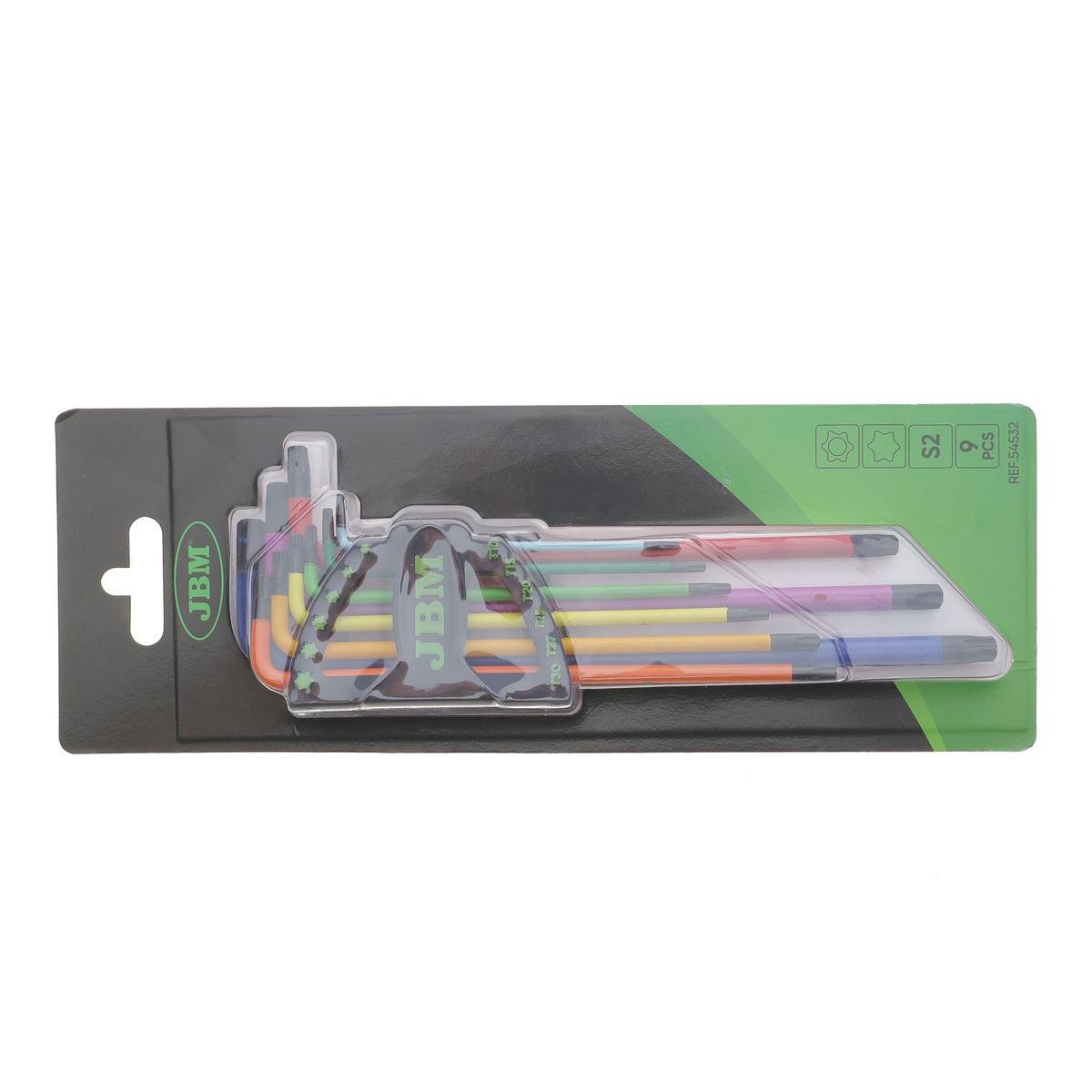 Набір ключів Г-под. Torx T10-T50 (кольорові) JBM