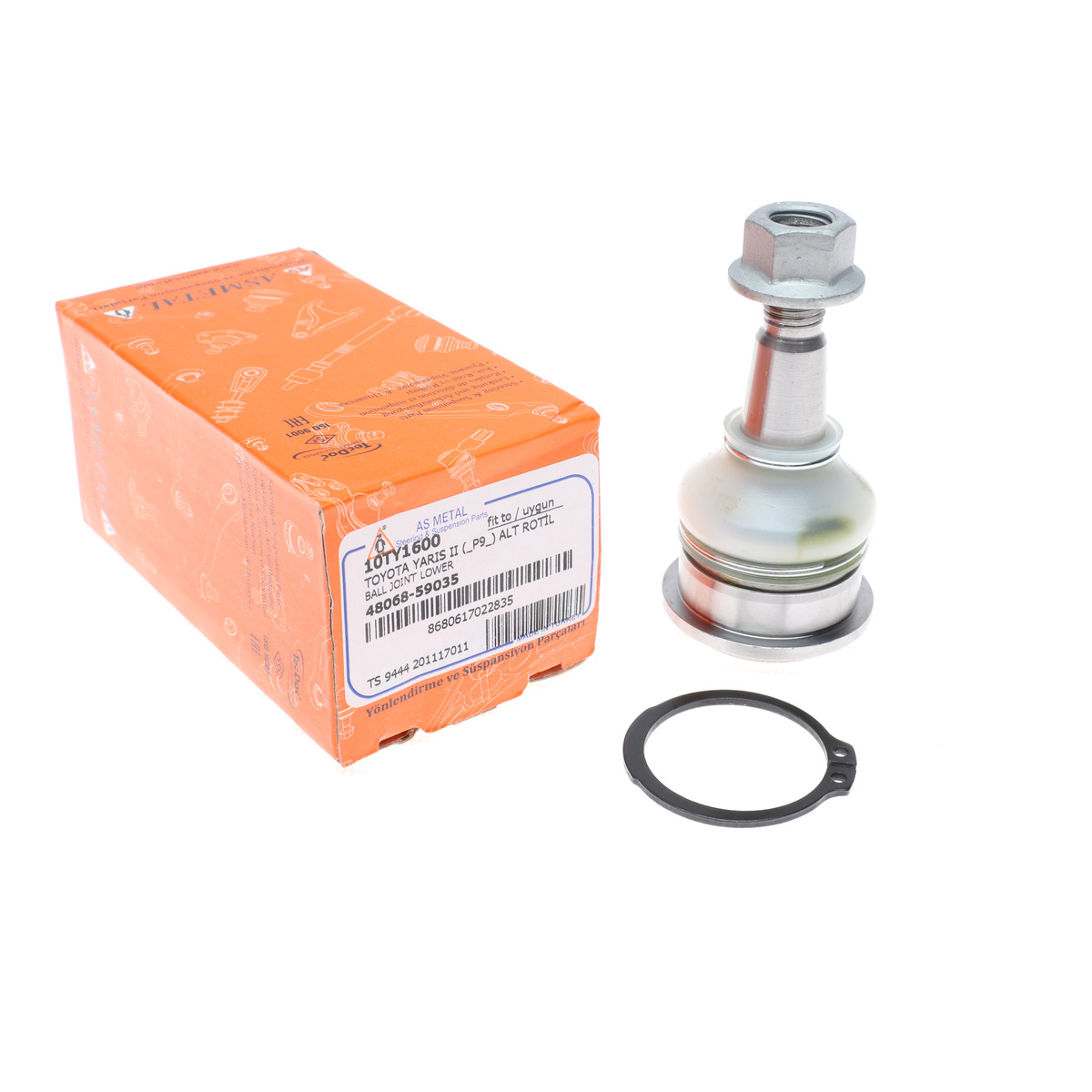 Опора кульова (передня/знизу) Citroen C1/Peugeot 107/108 05-/Toyota Yaris 99-12/Verso S 10- ASMETAL