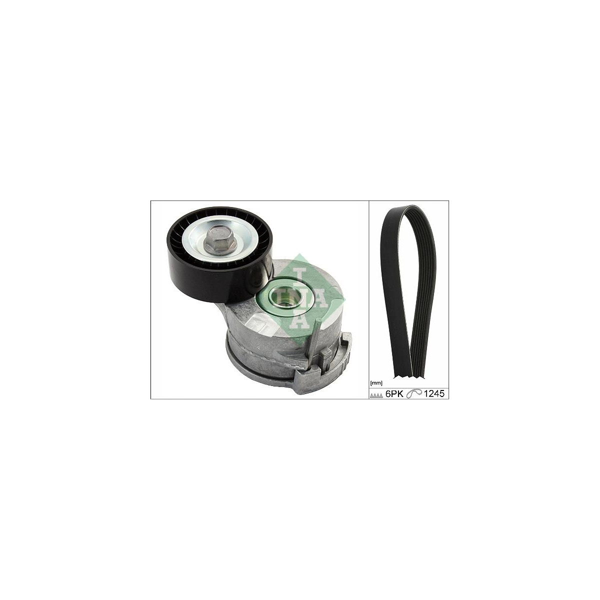 Комплект ременя генератора Citroen Jumpy/Peugeot Expert 2.0 HDi 09- (6PK1245) Schaeffler INA