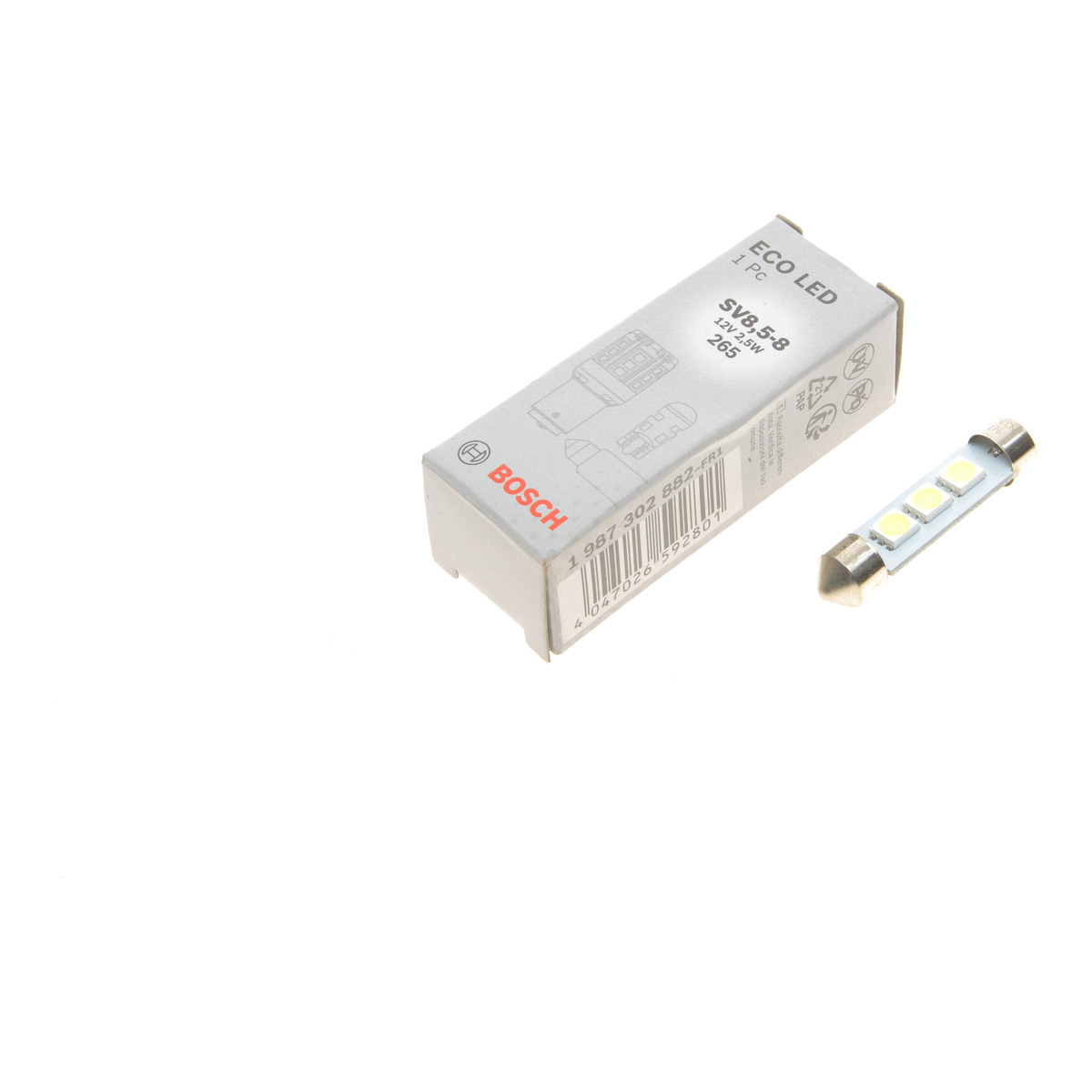 Автолампа C5W 12V 2.5W SV8.5-8 LED Retrofit (пальчик 41mm) Bosch