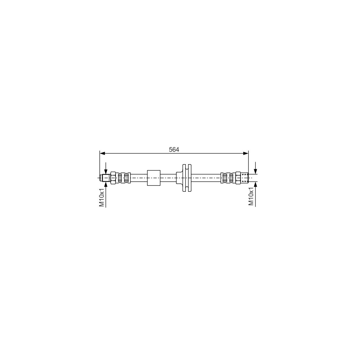 Шланг тормозной (передний) MB S-class (W140) 91-98