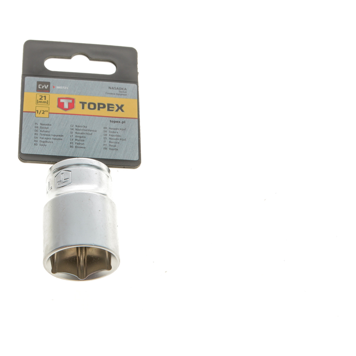 Головка торцева 1/2" 21 мм TOPEX