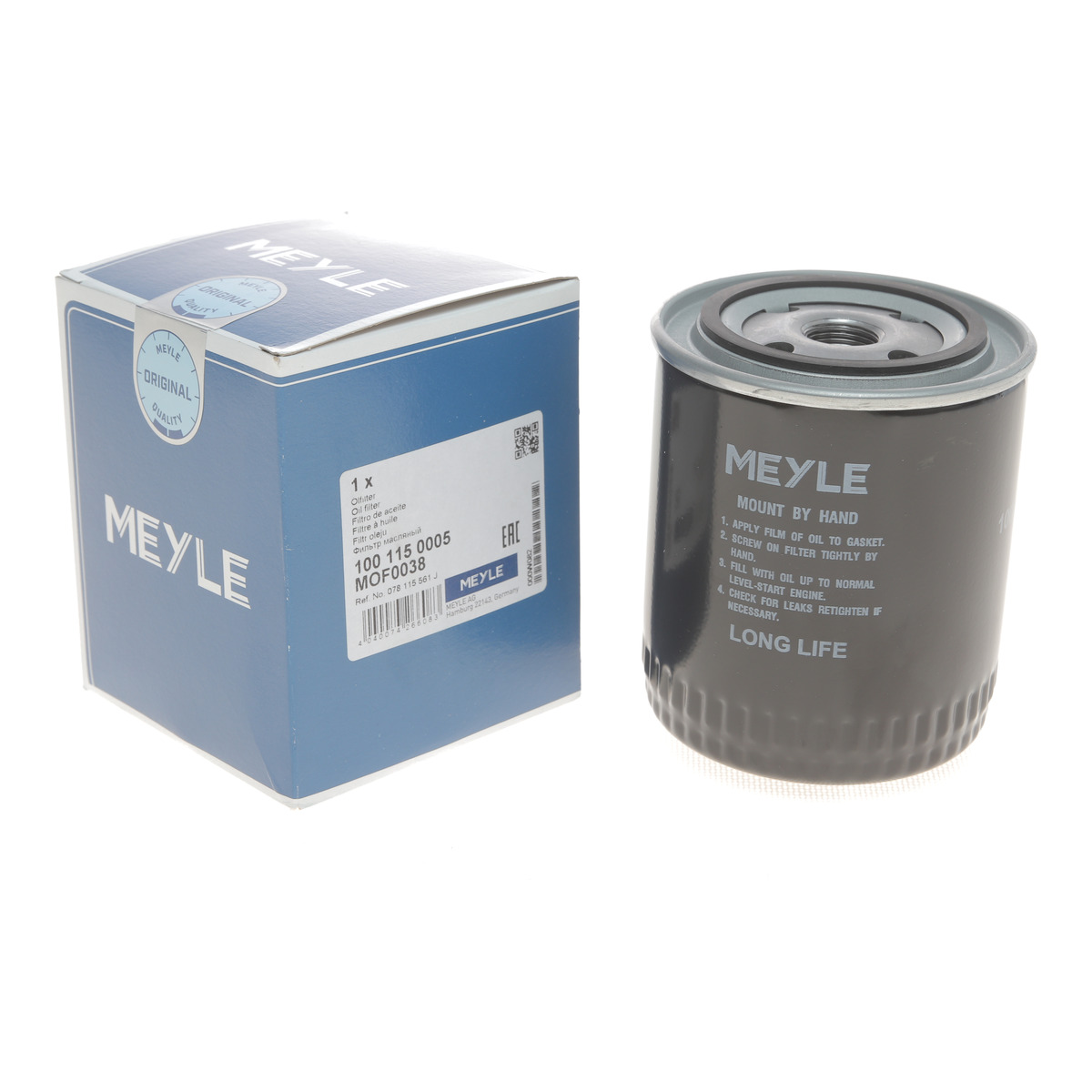 Фільтр масляний VW Passat/Audi A4/A6/A8 2.4-3.0 91-05 (h=114mm) Meyle