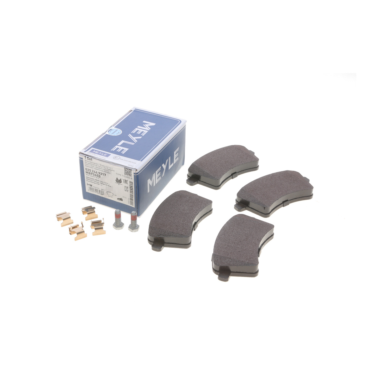 Колодки тормозные (передние) Renault Kangoo 08- (131/62.3/17.5mm.)