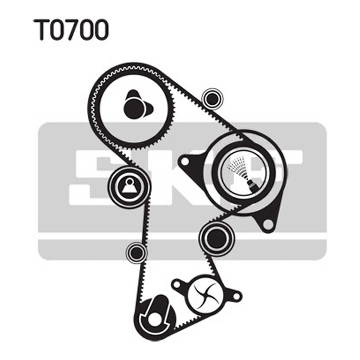 Комплект ГРМ (ремінь + ролик) AUDI A3, A4 ALLROAD B8, A4 B8, A5, A6 C6, Q5, TT, SEAT ALTEA, ALTEA XL, EXEO, EXEO ST, LEON, TOLEDO III, SKODA OCTAVIA II, SUPERB II, YETI, VW BEETLE 2.0D 05.03-07.18
