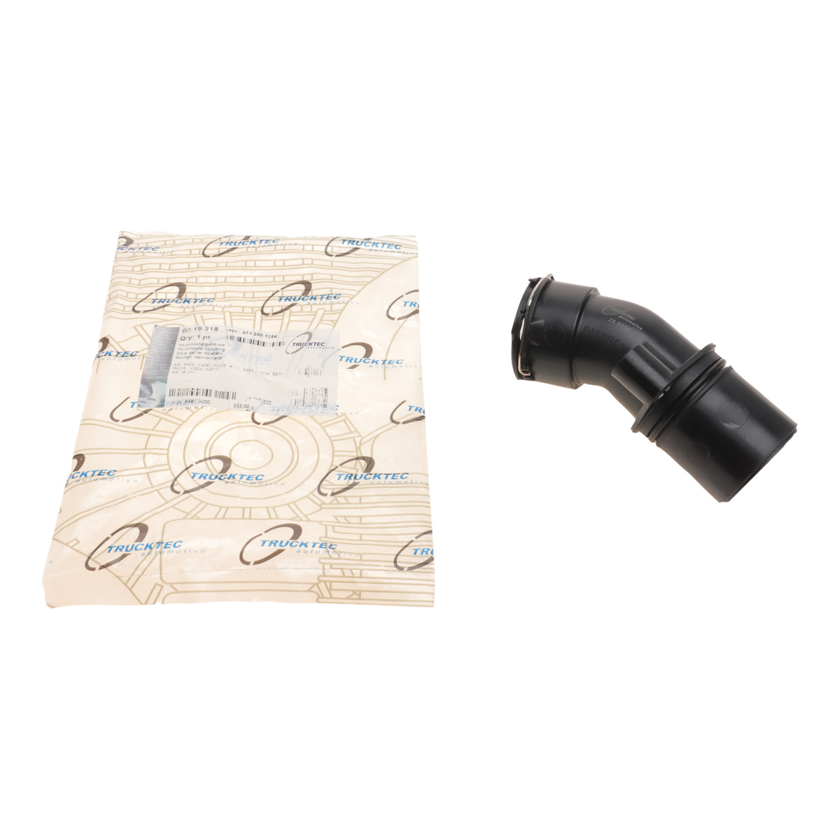 Фланець системи охолодження MB C-class (W203/W204) 02-14/ E-class (W211) 02-09 TRUCKTEC Automotive