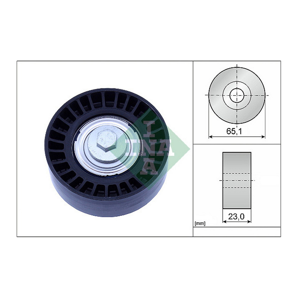 Ролик модуля натягувача ременя FIAT 500 (312_) 0.9 (312AXM1B)G2 INA (532 0882 10) Schaeffler INA