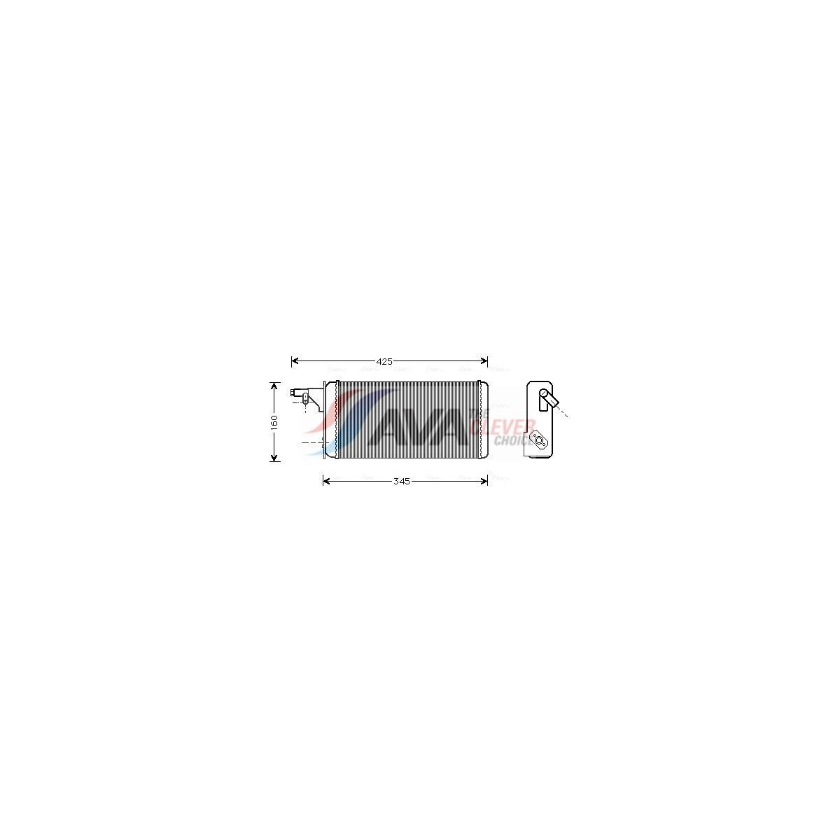 IVECO DAILY 90-00 Радіатор пічки 12.11 TD (mot. 814027) [OE. 46722023 / 93930678